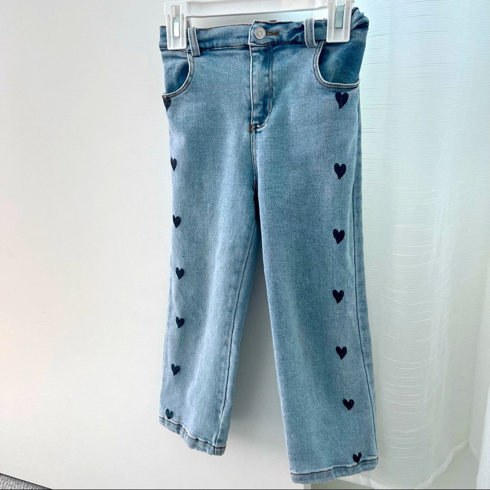 Girls adjustable waist Dior denim pants